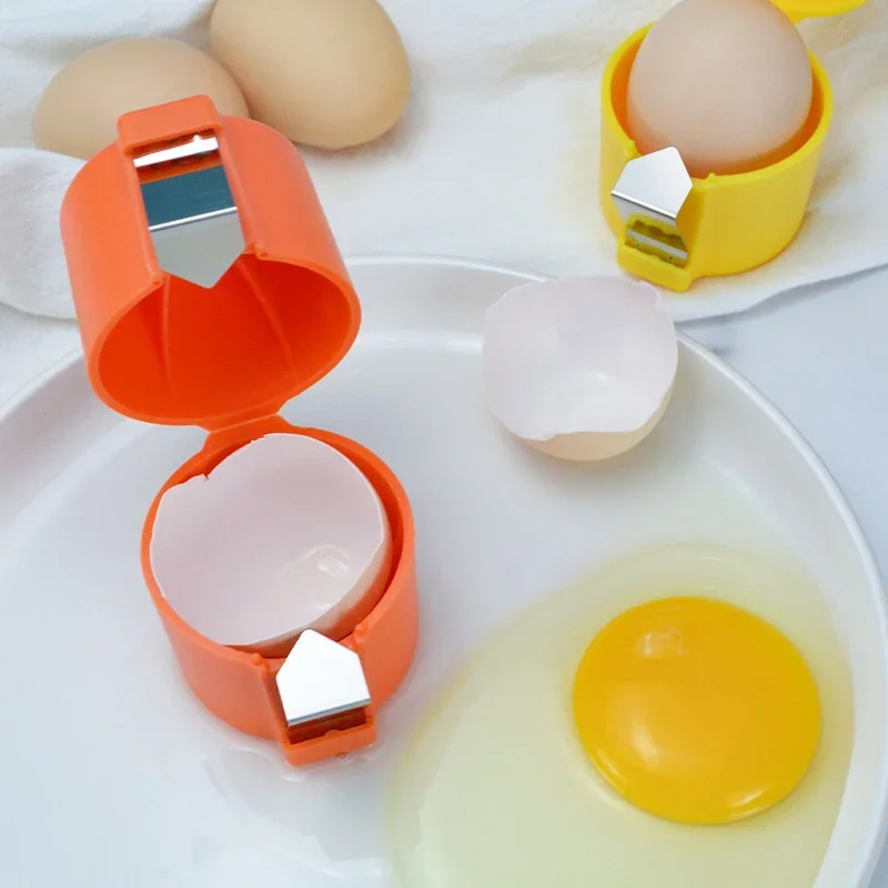 High Quality Egg Shell Opener Press Egg Shell Separator Portable Egg Opener Handheld Egg Shell Household Kitchen Baking Tools