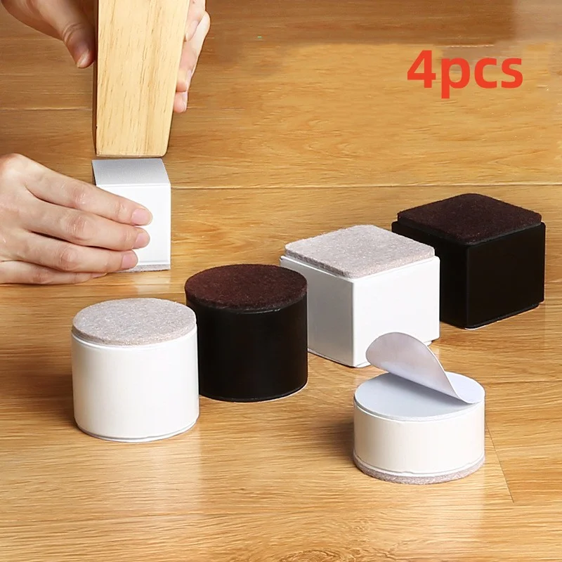 Almohadilla de pie para muebles pesados, Protector de suelo elevador de acero al carbono antideslizante, resistente al desgaste, para sofá cama, mesa y silla, 4 Uds.