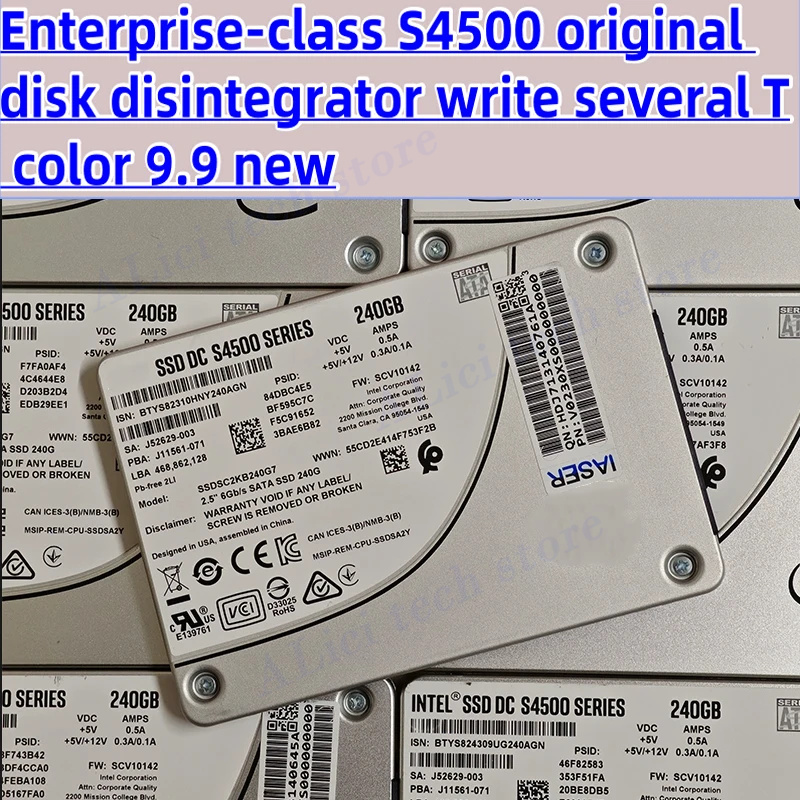 PARA Intel S4500 S4510 240G 480G 960G 2,5 pulgadas SATAEnterprise SSD SSDSC2KB240G Original