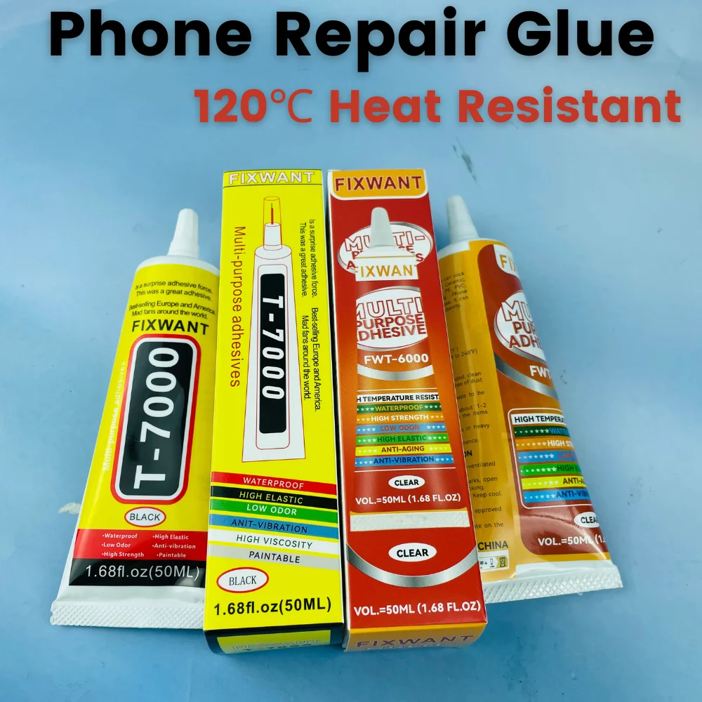 T-6000 Colla trasparente 120 ℃   Resistente al calore - Copribatteria per telefono Adesivo per riparazione smartwatch per computer per riparazione altoparlante gioielli fai-da-te