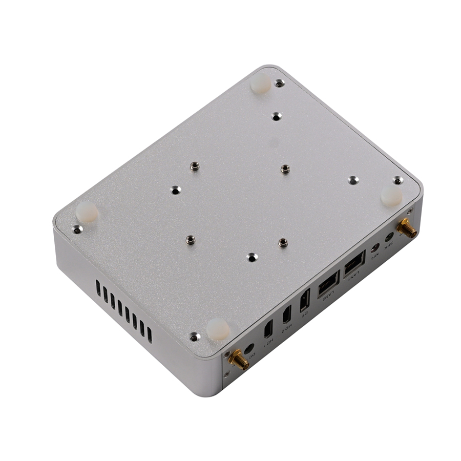 팜 팬리스 미니 PC, 인텔 쿼드 코어, 12 세대 CPU, 3 * 디스플레이 컴퓨터, 2 * HDMI 1 * DP 2 * LAN 소프트 라우터, 윈도우 11 방화벽, N100, 신제품