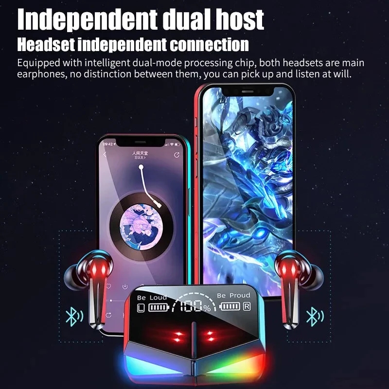 M28 Neue Bluetooth Wireless TWS Kopfhörer Smart Touch Anruf Headset Wasserdichte Noise Cancelling Kopfhörer für Alle Telefone
