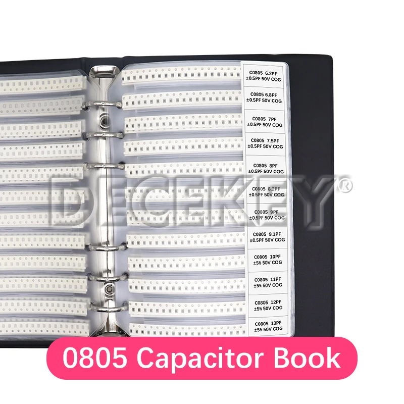0201 0402 0603 0805 0402 kit de condensadores de Chip SMD libro de muestra de condensadores 38 ~ 92 valores 950 Uds ~ 4600 Uds 10uf 10nf 10pf 1nf 10nf 100nf
