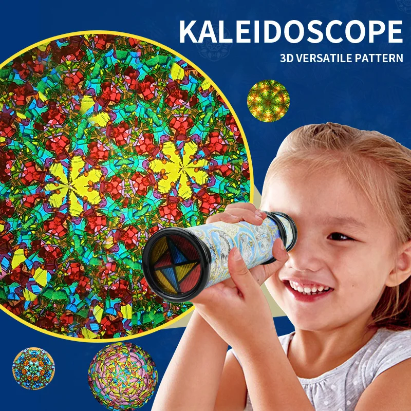 Scalable Rotatable Kaleidoscope Magic Kaleidoscope Glasses Adjustable Colorful World Toy for Kids Classic Educational Fun Toy
