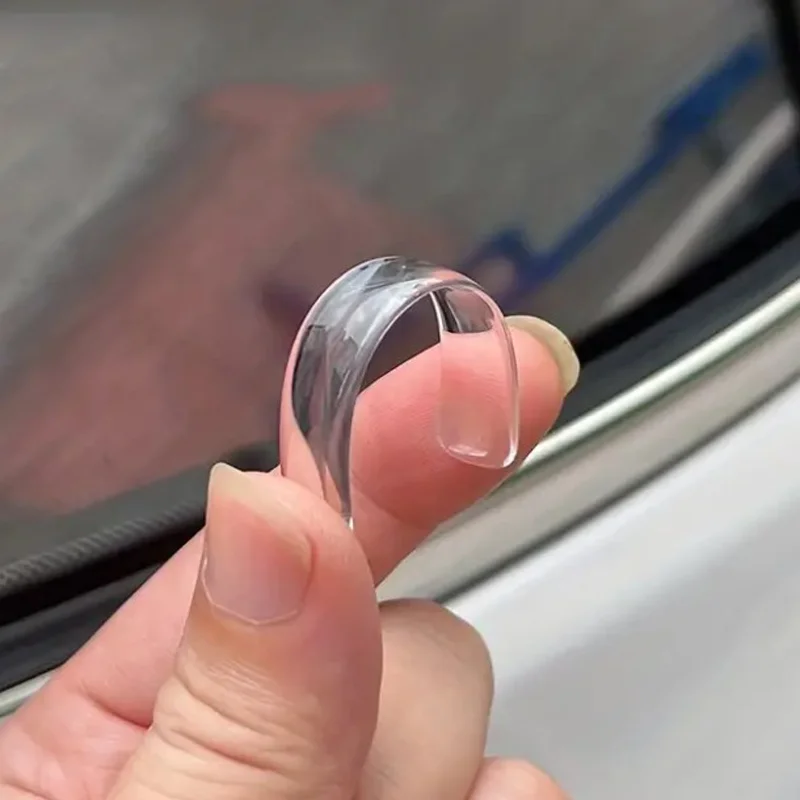 Tappetini impatto per porta trasparenti da 10 pezzi, guarnizione in silicone, nastro sigillante per impatto trasparente per uso domestico, striscia silenziosa trasparente