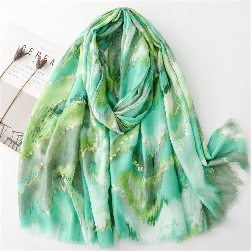 Bufanda con estampado para mujer, chal de lino y algodón con borlas, Hijab musulmán para las cuatro estaciones, 90x2024 cm, 180