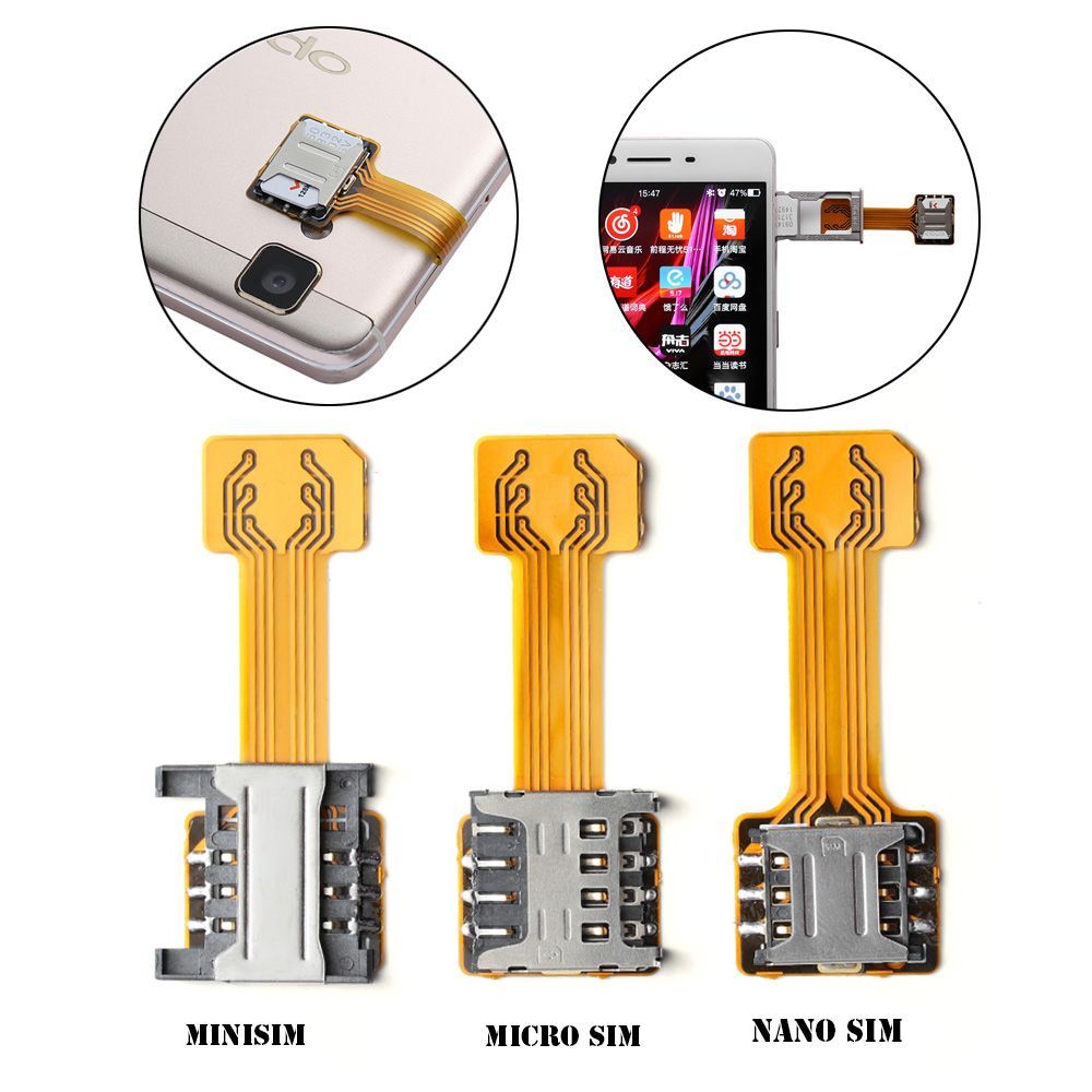 Adaptador Universal de tarjeta Sim híbrida TF, 1 piezas, Dual Nano/Micro/Mini SIM, extensor Micro SD, Nano Cato, teléfono Android