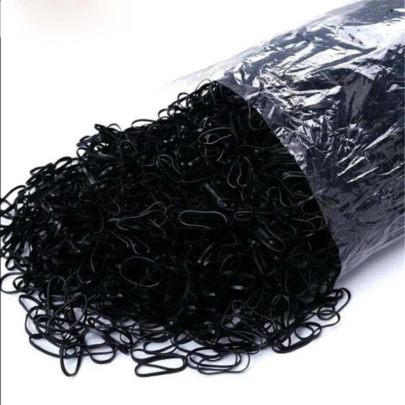 1000 Uds. Diadema de goma cuerda de silicona soporte para cola de caballo elástico TPU soporte para el cabello lazo anillos de goma accesorios para el cabello para niñas