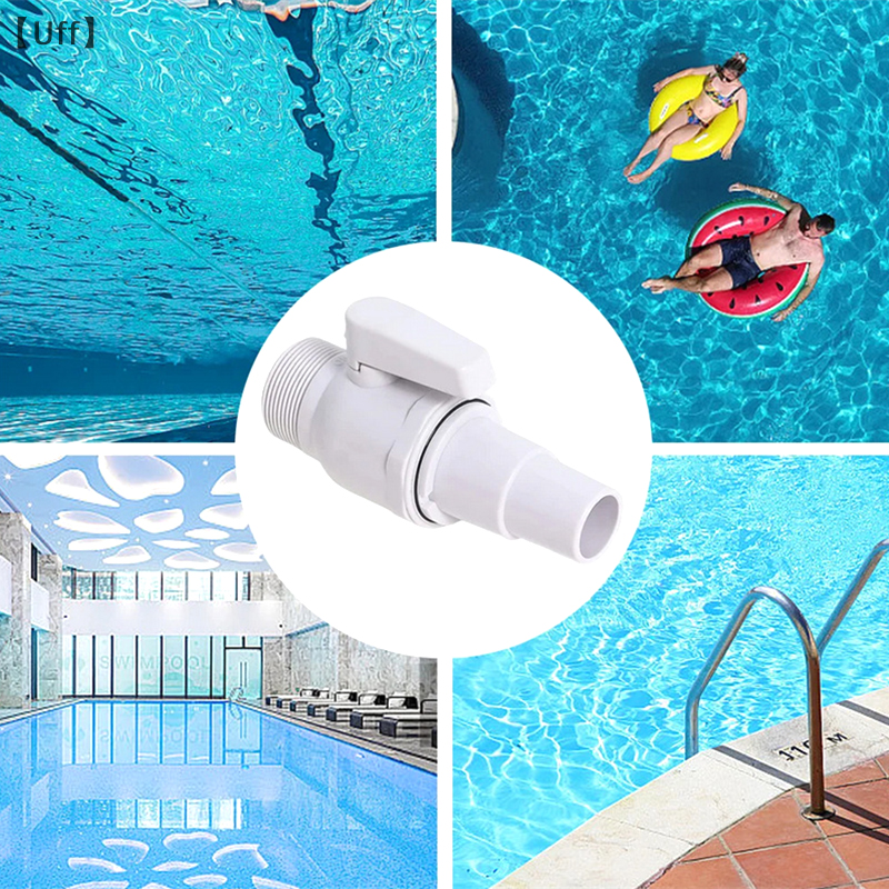[UF74] 2-Way Ball Valve Float Valve 1.5 - 1.25in Pool Filter Stop Connector Maximum 50 PSI Pressure Rating For Swimming Pools