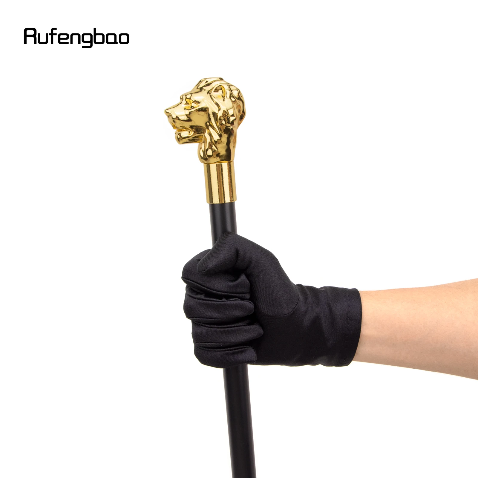 Gold Luxury Lion Head Handle แฟชั่นเดิน Stick สําหรับตกแต่งเดิน Cane Elegant Crosier ลูกบิดเดิน Stick 93 ซม