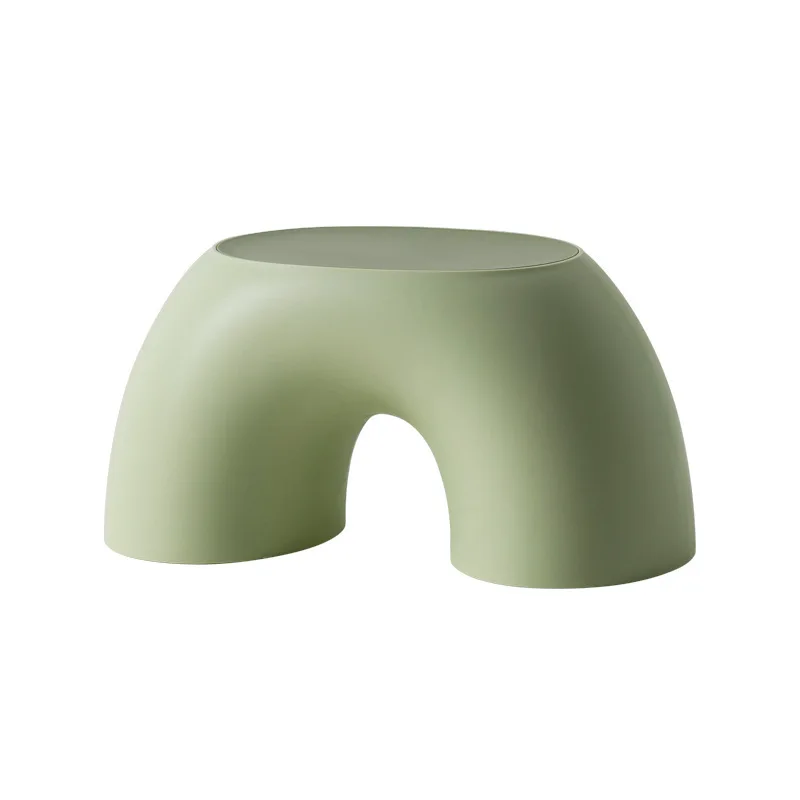 Home Round and Comfortable Stool Durable Non-slip Shoe Changing Stool Creative Rainbow Stool Simple Ring Small Bench