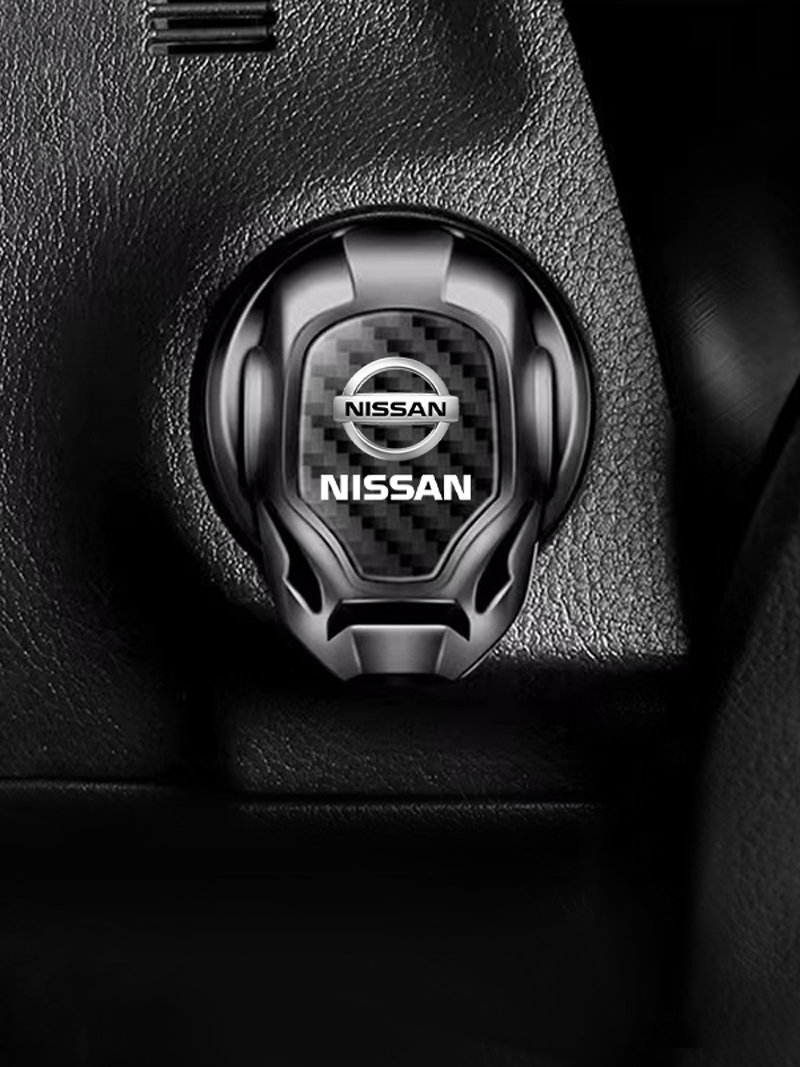 Auto Engine Ignition Start Stop Button Ring Circle Cover Accessories For Nissan GTR X-trail Qashqai Note Juke Patrol Leaf Almera