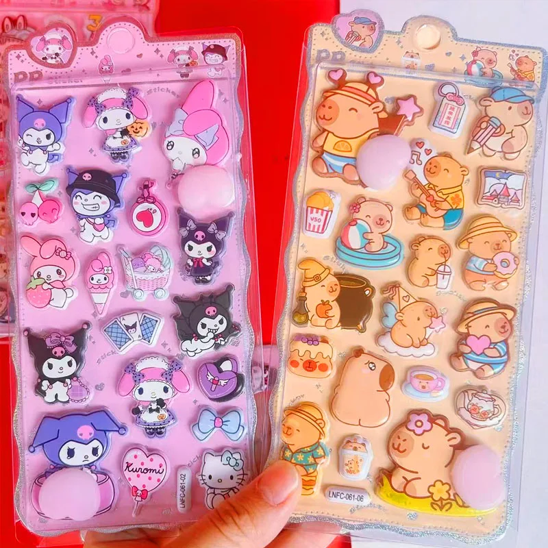 Kawaii наклейка счастливыми ягодицами и мультяшная мягкая зажимная детская декомпрессионная 3d наклейка с пузырьками, наклейка для украшения чехла для телефона