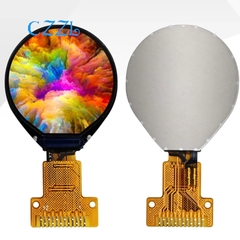 0.71 inch TFT LCD screen GC9D01 small screen 160 * 160 bare screen LCD serial port round screen SPI display