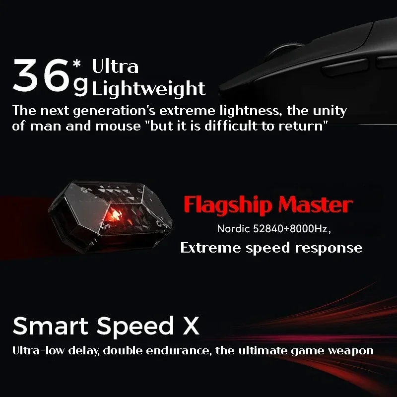 Беспроводная мышь VGN VXE MAD R MAJOR PAW3950, датчик 8k, скорость опрокидывания, легкая игровая мышь FPS, аксессуары для ПК и геймеров по индивидуальному заказу
