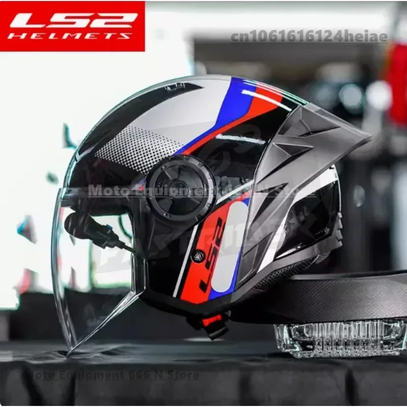 Original LS2 Motorcycle Half Helmet OF616 Original Lens Black Lens Color Visors LS2 AIRFLOW II Helmet Accessories