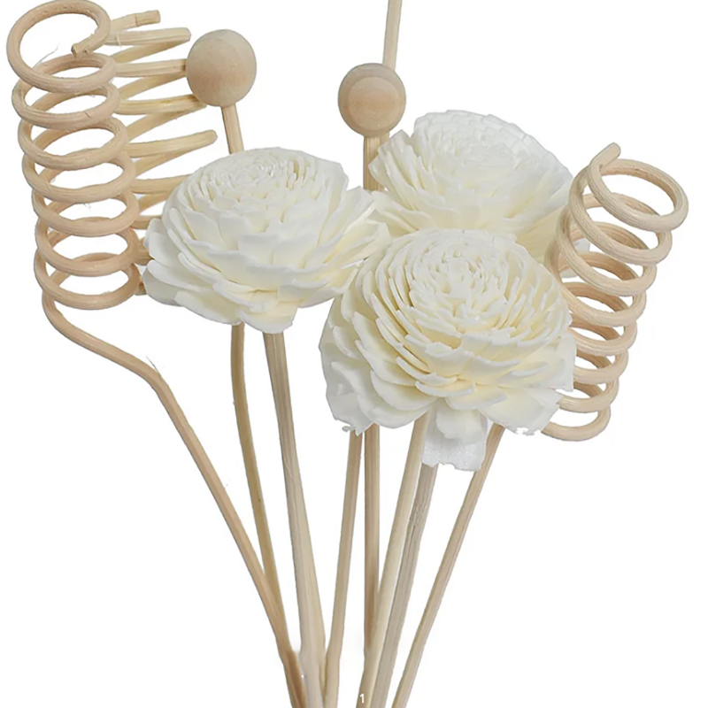 NEW6PCS/9PCS Flor Artificial Rattan Reed Fragancia Aroma Difusor Recambio Stick DIY Floral NUEVO 6PCS/9PCS Artificial
