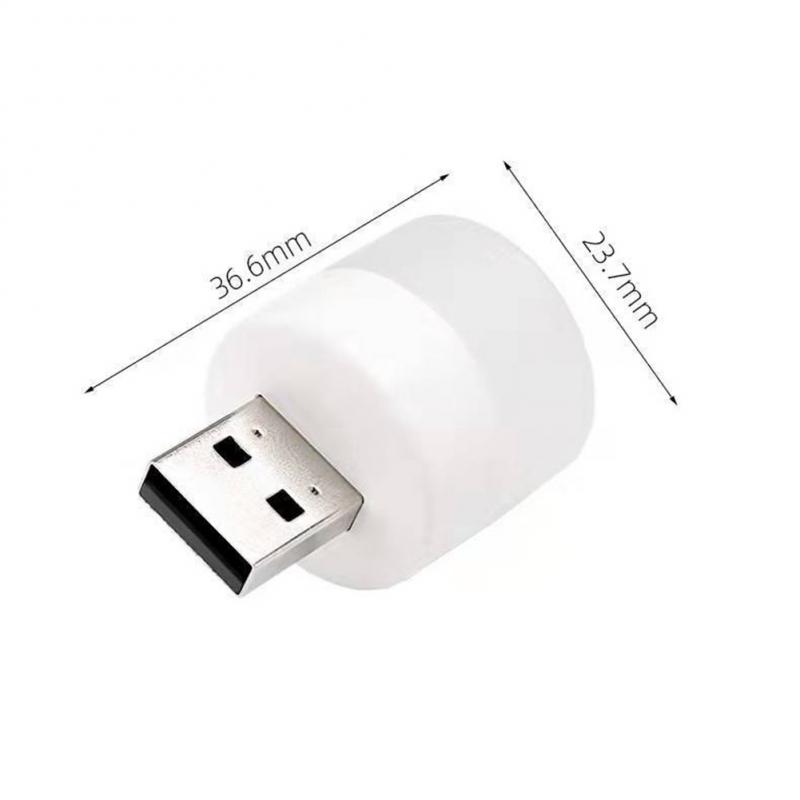 Lámpara LED con enchufe USB, 1W, protección ocular superbrillante, luz de libro USB, carga de energía móvil para ordenador, iluminación nocturna LED USB, 10/1 Uds.