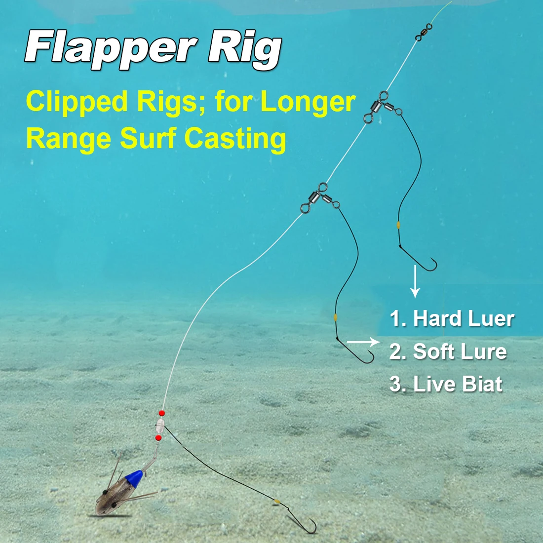 FishTrip-conector giratorio de 3 vías, junta triangular, conector giratorio de tres vías, accesorios de pesca de bagre para rebote inferior