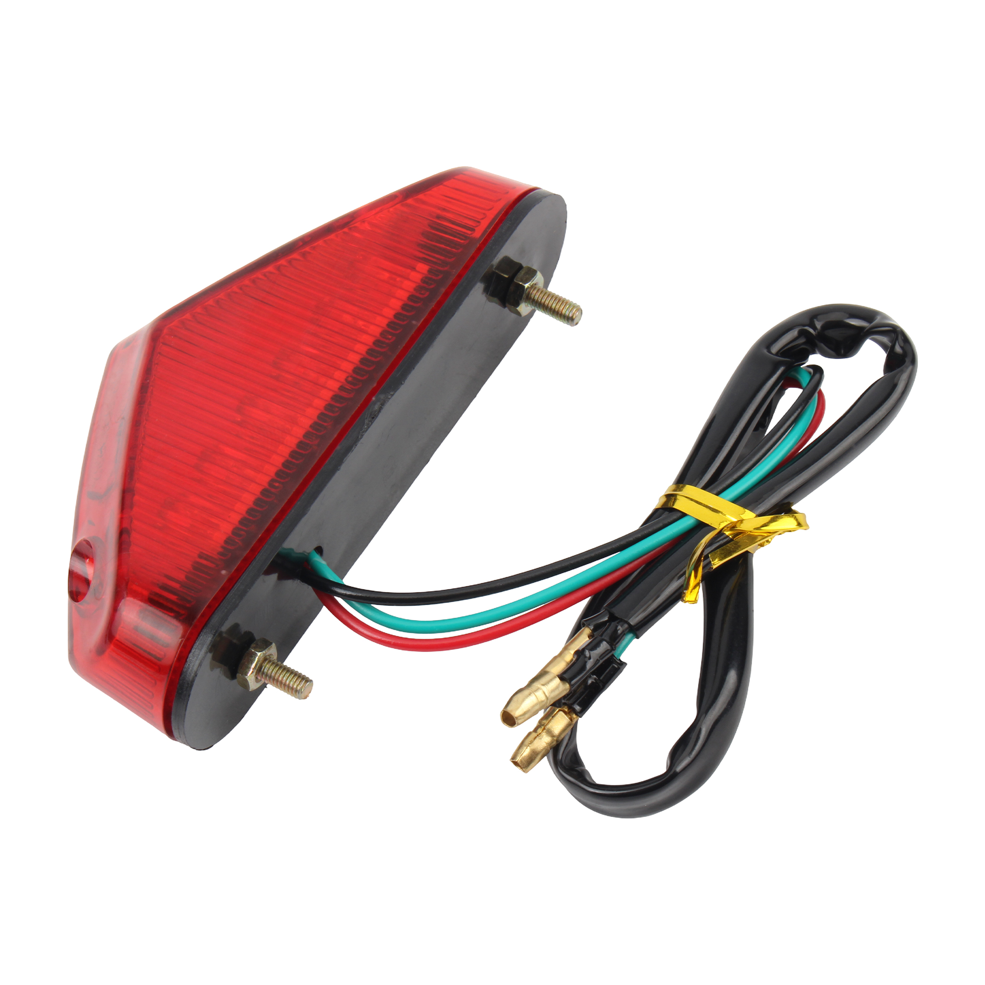 Universal 12v luz da cauda da motocicleta lâmpada da placa de licença luzes parada freio para scooters ciclomotores motocross bicicleta sujeira acessórios