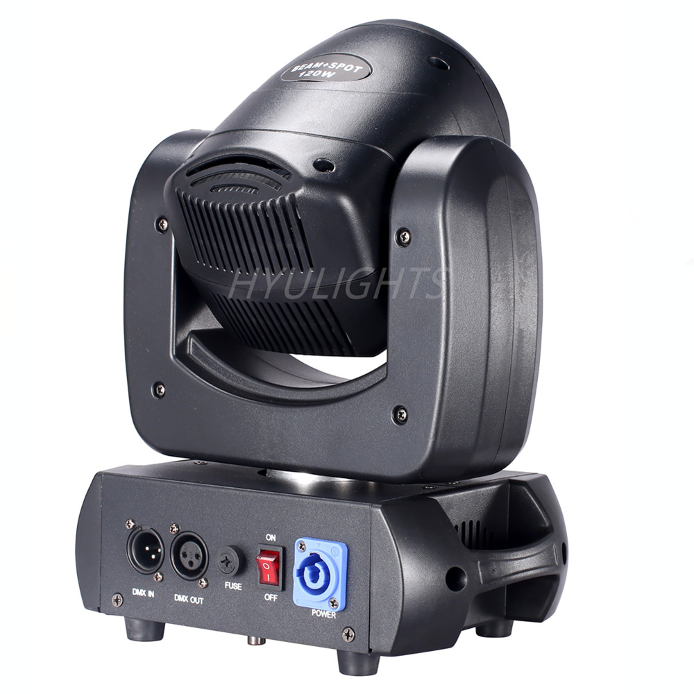 LED 120W Feixe Spot WashGobo 8 Face Roto Prism Moving Head Lights Super Bright Dj Disco Light Stage Light