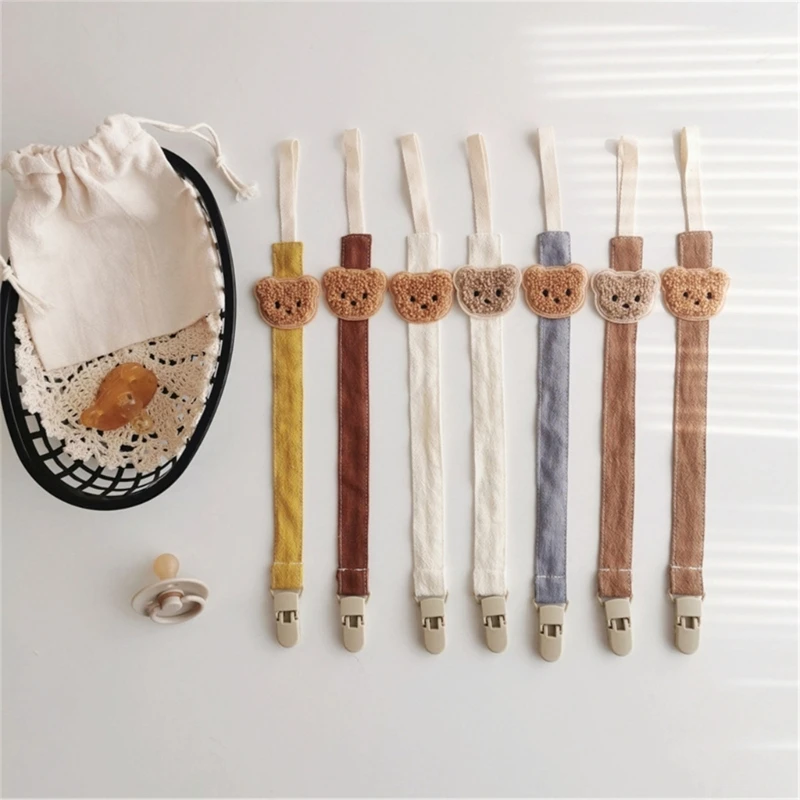 Núm Vú Giả Cho Bé Dây Xích Kẹp Giữ Chống Thả Giả Dây Xích Hoạt Hình Dễ Thương Mọc Răng Kẹp Miếng Dán Đồ Chơi Đậu Nành Núm Vú Giả