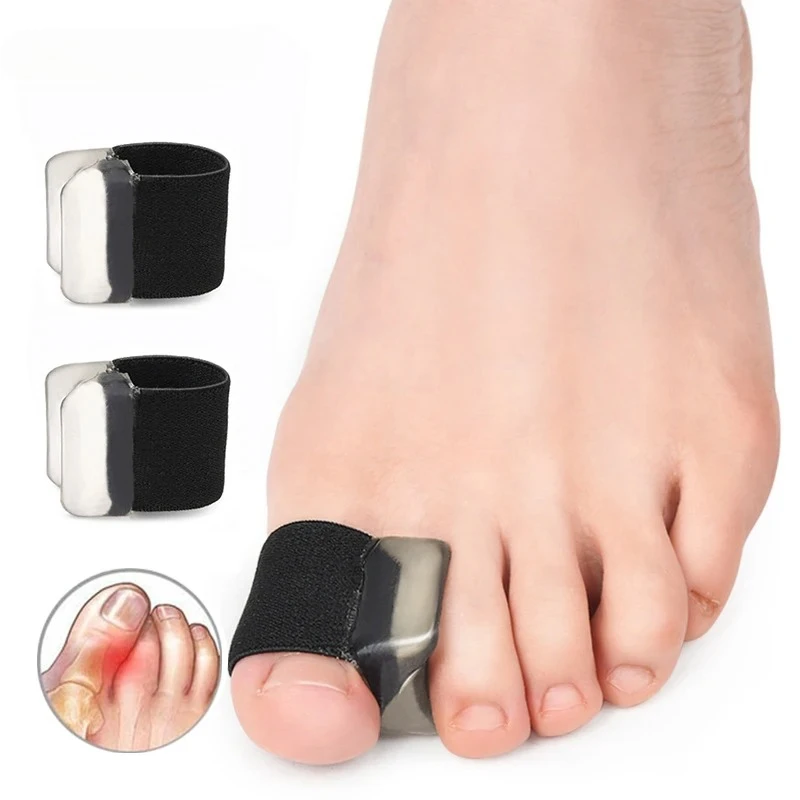 2/4Pcs Gel Toe Separators Bunion Corrector for Bunion Overlapping and Hammer Toe Relief with Toe Spacers Toe Tube