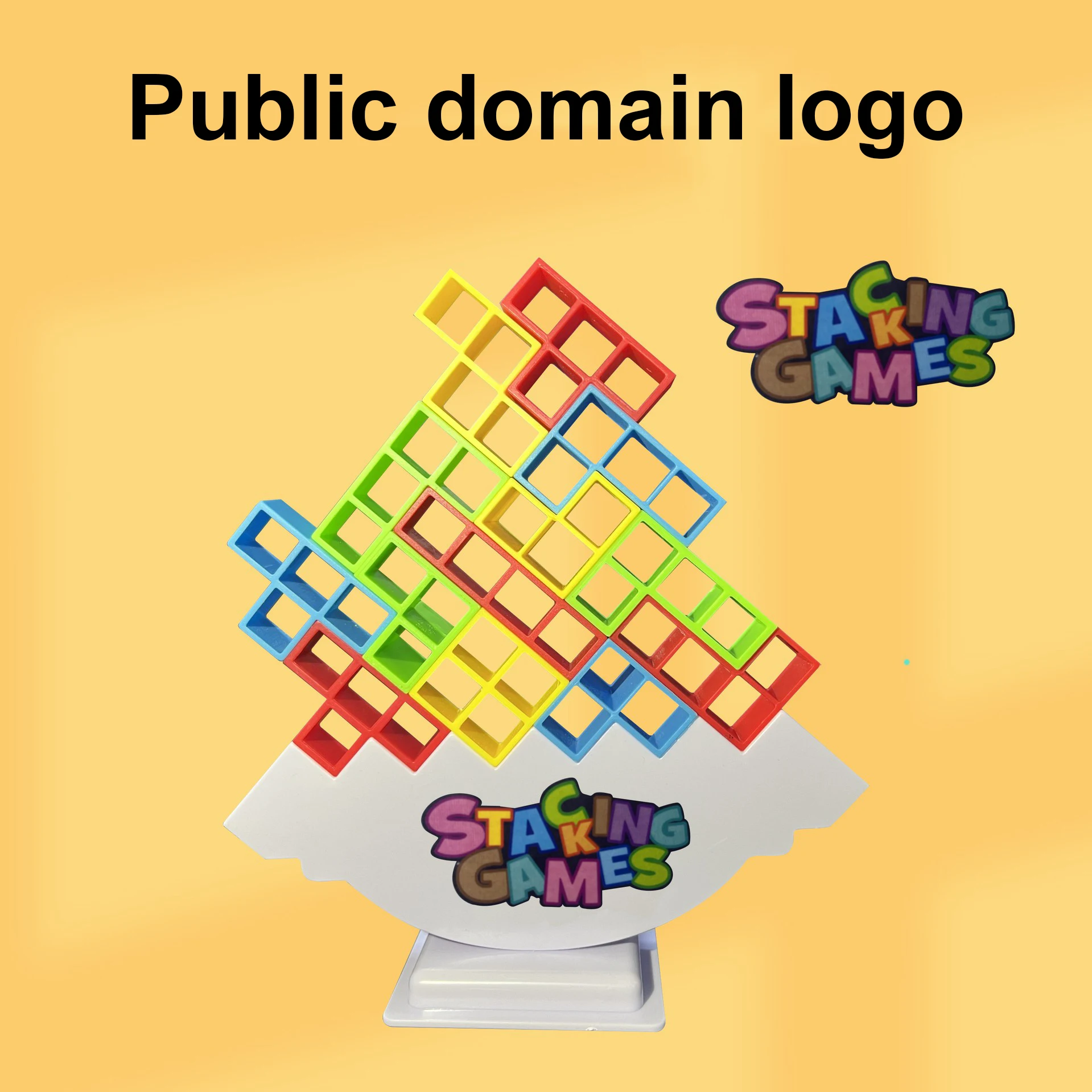 Bloco de construção tijolo brinquedo equilíbrio empilhado tetra torre jogo balanço alta russo blocos de construção pilha criança brinquedo desktop