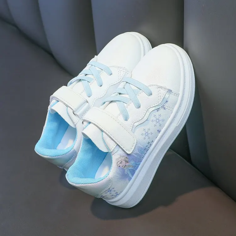 Disney-Chaussures de dehors Décontractées pour Fille et Adolescente, Baskets de Princesse Elsa la Reine des Neiges, Nouvelle Collection 2024