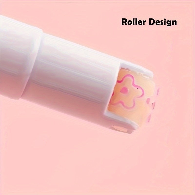 6 sztuk/zestaw Kawaii kwiat kształt linii zakreślacz końcówka rolkowa krzywa Liner Marker Kawaii koreańskie artykuły papiernicze szkolne materiały biurowe