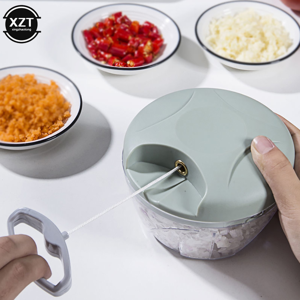 Multifunktionaler Knoblauchrührer, manueller Fleischwolf, Küchenbedarf, Küchenmaschine, Küchenutensilien, Knoblauchschneider, 500 ml/900 ml