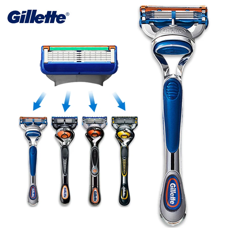 Gillette Fusion Razor for Men Face Hair Beard Shaving Machine Manual Safety Shaver Replacement Head Cassettes 5 Layer Blades