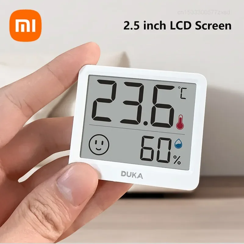 Xiaomi DUKA Atuman 2,5-дюймовый ЖК-электронный цифровой измеритель температуры и влажности комнатный термометр гигрометр датчик погоды часы