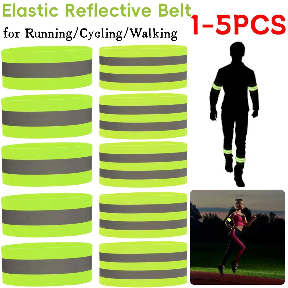 Reflektierendes Armband, verstellbare reflektierende Sicherheitsgurte, hohe Sichtbarkeit, Sicherheitsreflektor für nächtliches Gehen, Radfahren, Laufen