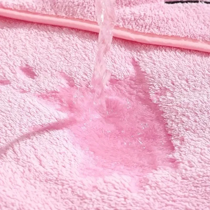 Toalha de banho com capa de veludo coral, toalha de banho para recém-nascidos, roupão fofo de desenho animado