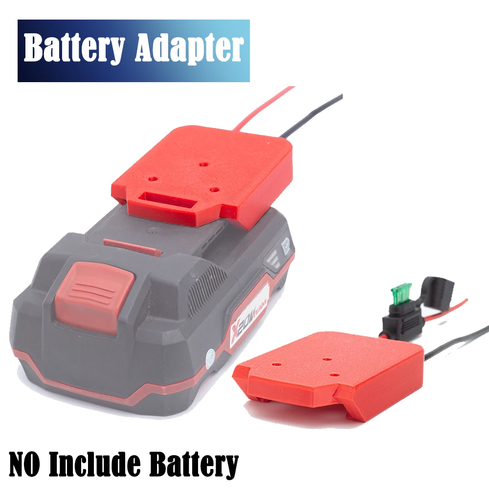 Power ล้อแบตเตอรี่ DIY อะแดปเตอร์สําหรับ Parkside Lidl X20V ทีมอะแดปเตอร์แบตเตอรี่ลิเธียม 14 AWG สาย (พร้อมฟิวส์และไม่มีฟิวส์)