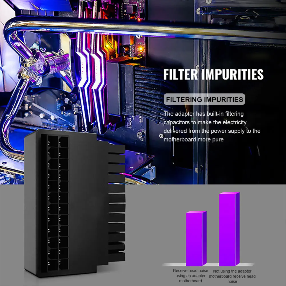 ATX 24 Pin 90 Độ Điện Cắm Bo Mạch Chủ Mainboard Nguồn Điện Cung Cấp Kết Nối Cáp Mô Đun Để Cung Cấp Điện Cáp