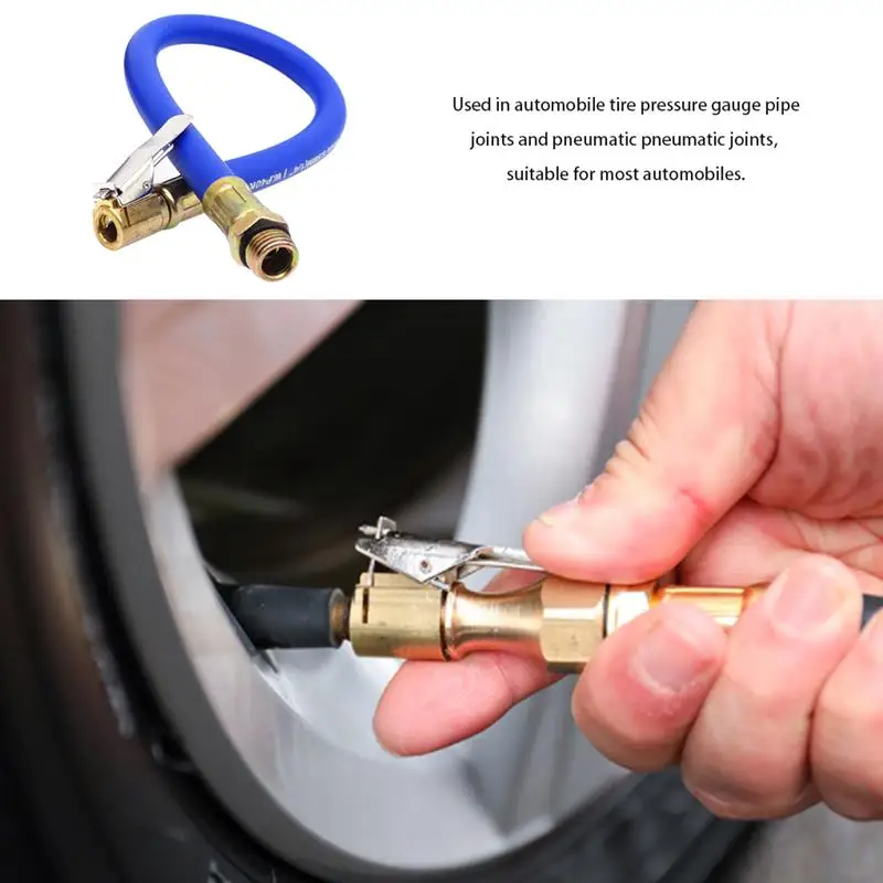 ยาง Inflator ท่อยางท่อเครื่องอัดอากาศแบบพกพาท่อยางท่อยางสําหรับรถยนต์อุปกรณ์เสริมรถมอเตอร์ไซด์