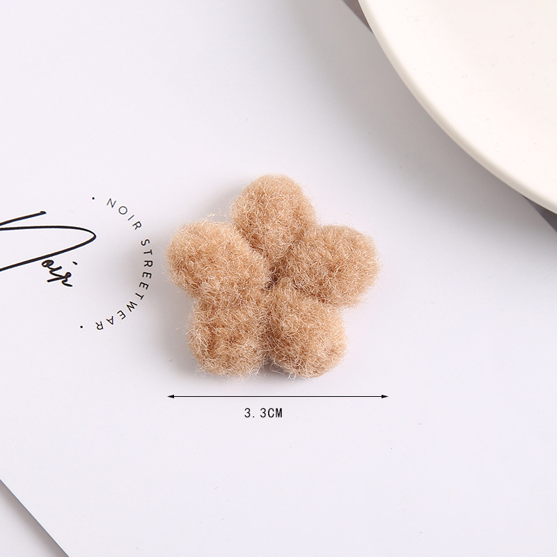 30 ชิ้น 3.5-2 เซนติเมตร Mini Plush ประดิษฐ์ดอกไม้หัวกระดาษงานแต่งงาน DIY พวงหรีด Headdress รองเท้ากระเป๋าอุปกรณ์ตกแต่งคริสต์มาส