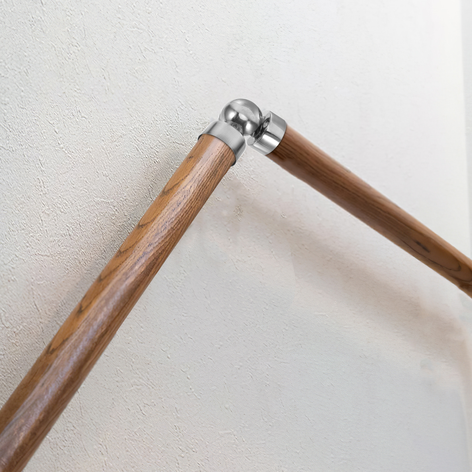 Edelstahl-Treppenhandlaufbeschläge, Endkappen, Rundrohr-Pfostenbasen, einfache Installation, langlebige Metallhandläufe, Kappe für den Außenbereich