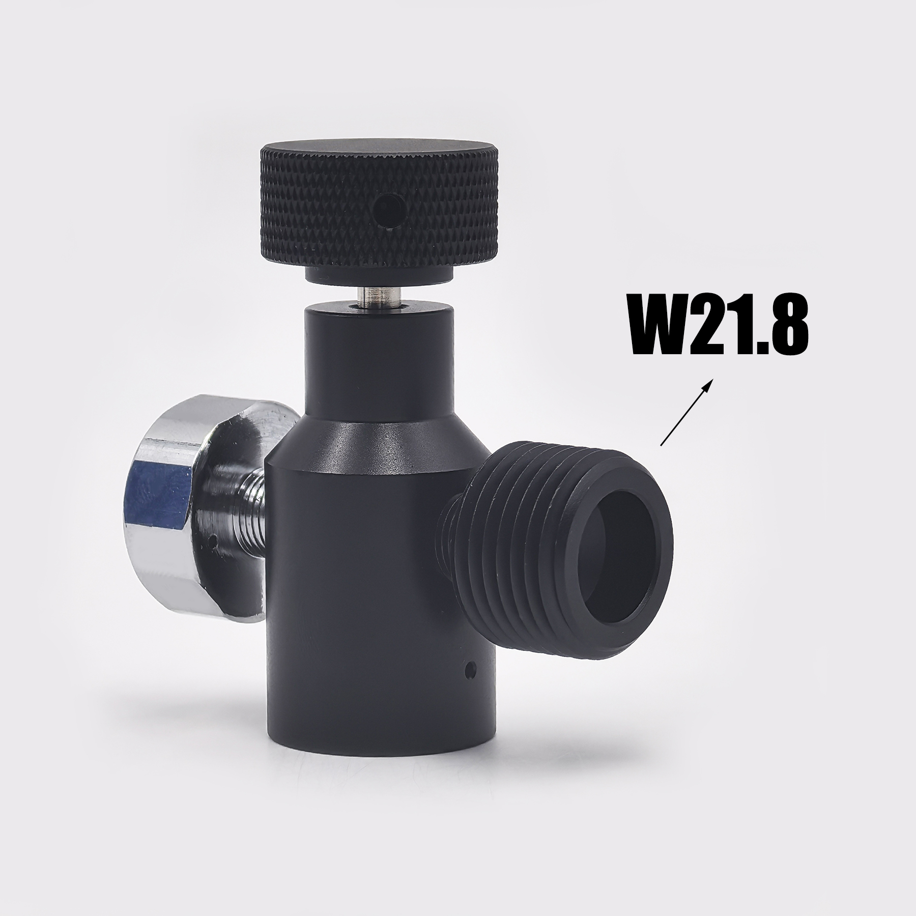 New Model Soda Water CO2 Cylinder Refill Adapter Connector Gas Regulator Tank Aquarium Homebrew Tr21-4 to W21.8-14