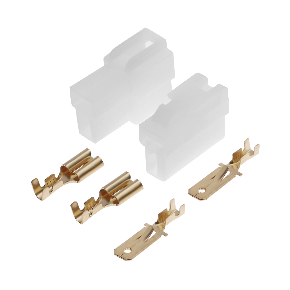 Conector Universal tipo T para Walkie Talkie Kenwood Yaesu Icom, conector macho hembra de alimentación de CC de 2 pines, 1/2/3 piezas
