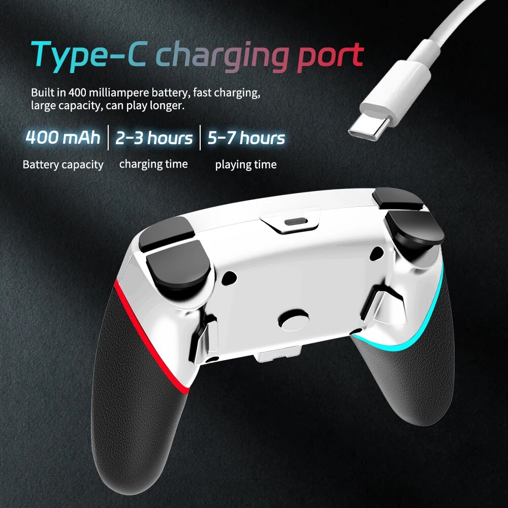Wireless Switch Controller kompatibel mit Switch/Lite/Oled Remote unterstützt Multi-Plattform mit Turbo, Weck funktion
