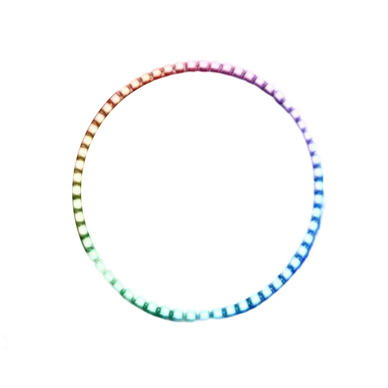 1 PCS/4 PCS Anel Relógio de Parede 60 X Ultra Bright WS2812 5050 RGB Painel de Lâmpada LED com Controladores Integrados