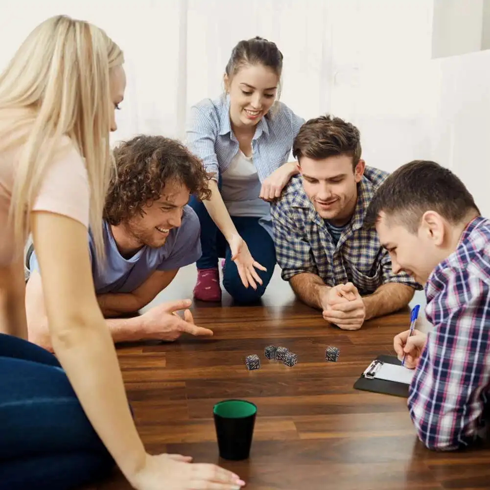 10 peças contador de dados de 1.6cm/0.63 polegadas com positivo + 1/ + 1 e negativo -1/-1 dados positivos e negativos de cor dupla