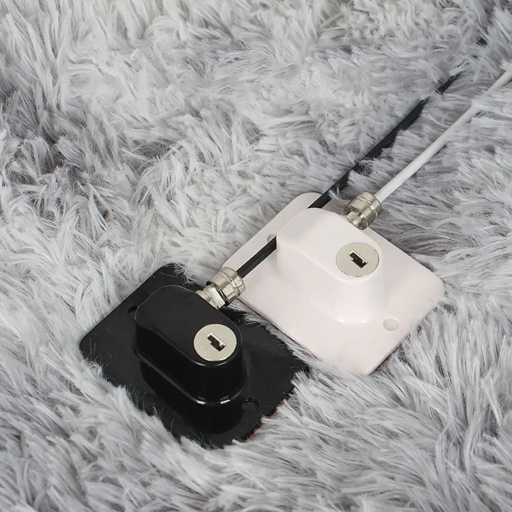 Window Lock with Key Baby Safety Easy Install Cabinet Refrigerator Door Non Drilling Window Lock Self Adhesive Home Children