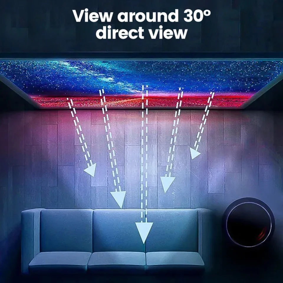 KaiAqua Projector Screen 100 120 133 Inch 16:9 Foldable Anti-Light Grey Reflective Cloth Portable Projection Screen For Home