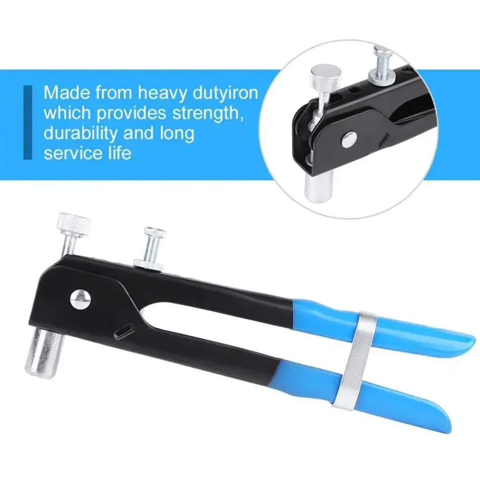 Manual Rivet Nut Gun Set, Pull Cap Gun, 6.6 ", 86 Pcs Set, Ram Gun