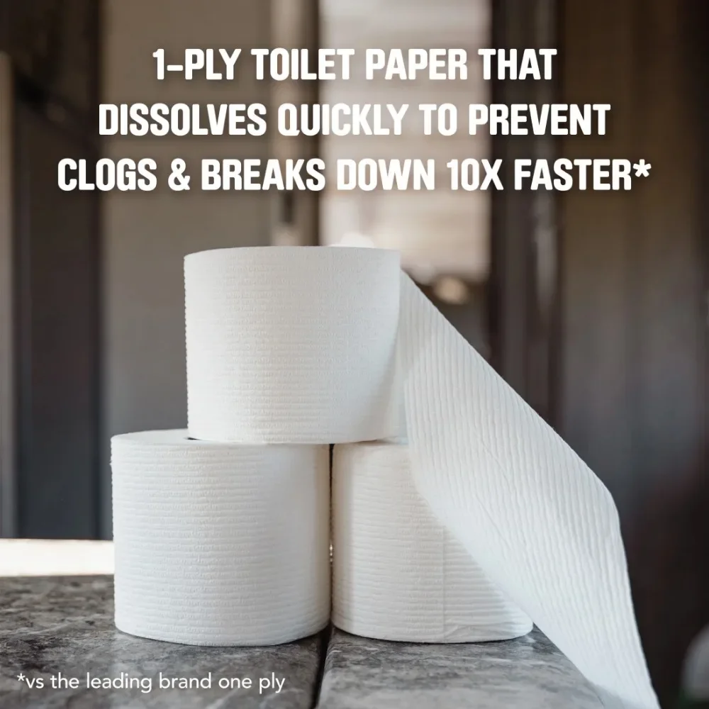 Rapid-Dissolving Toilet Paper for RVs & Boats