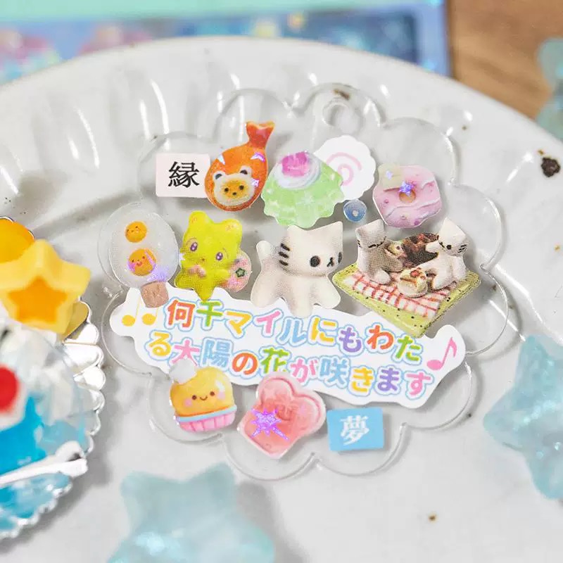 MINKYS 48 Blatt/Stück Kawaii Vintage Foods Cherry Dekorative Aufkleber Kpop Toploader Stickerbuch Kinder Geschenk Schule Schreibwaren